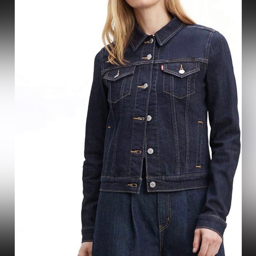 Levi's Women's Dark Indigo Denim Trucker Jacket